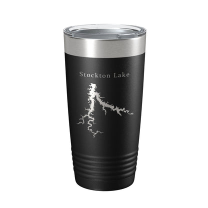 Stockton Lake Map Tumbler Travel Mug Insulated Laser Engraved Coffee Cup Springfield Missouri 20 oz-5