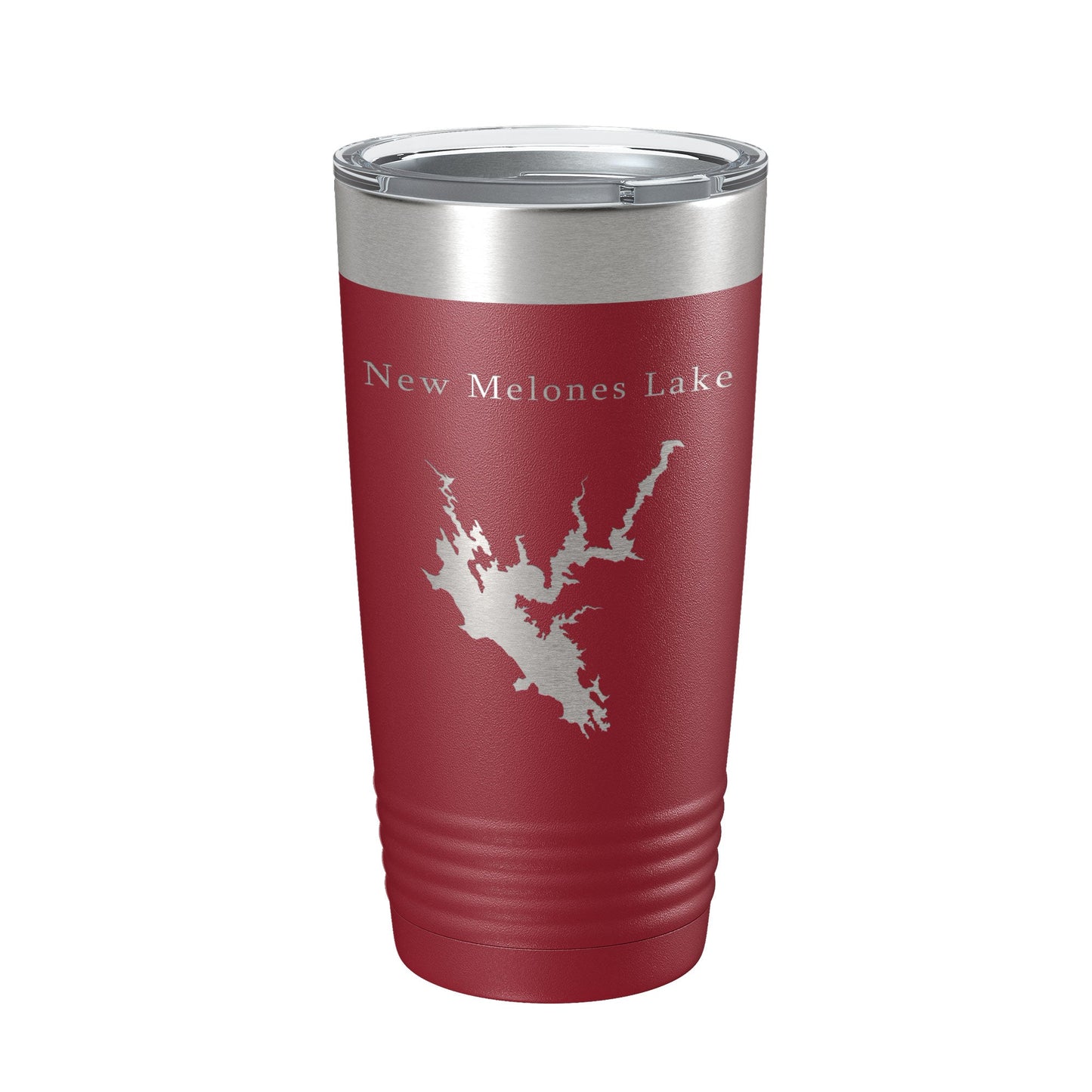 New Melones Lake Map Tumbler Travel Mug Insulated Laser Engraved Coffee Cup California 20 oz-18