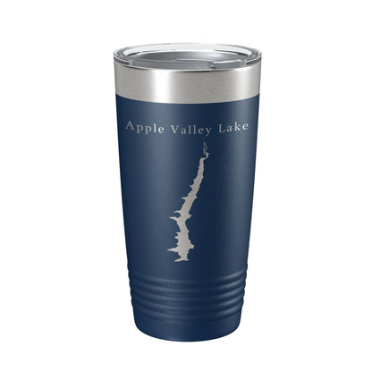 Apple Valley Lake Map Tumbler Travel Mug Insulated Laser Engraved Coffee Cup Ohio 20 oz-2