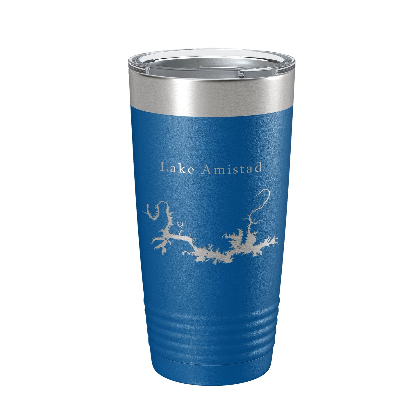 Lake Amistad Reservoir Map Tumbler Travel Mug Insulated Laser Engraved Coffee Cup Texas 20 oz-6
