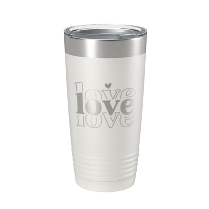 Love Love Love Tumbler Travel Mug Insulated Laser Engraved Coffee Cup 20 oz-7