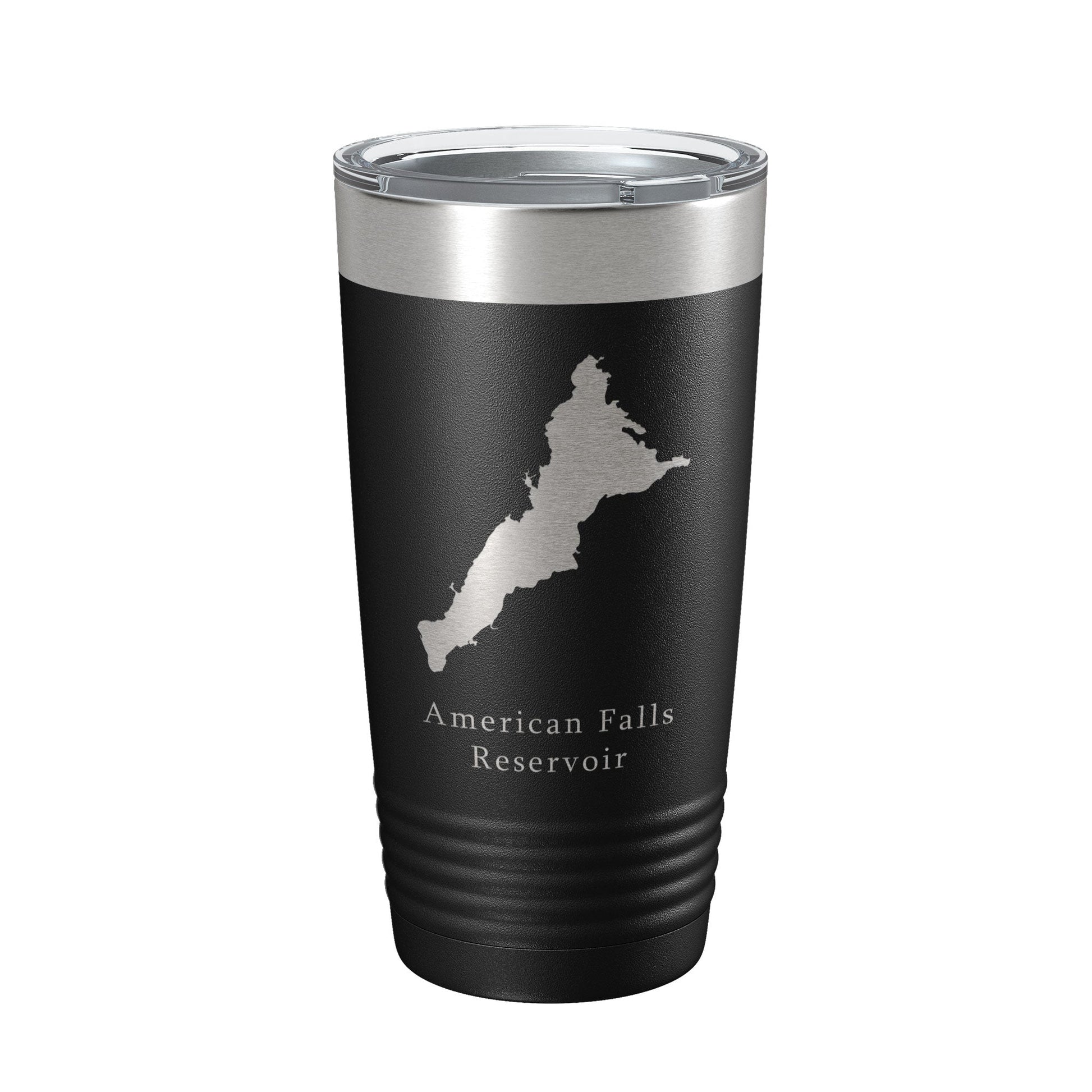 American Falls Reservoir Tumbler Lake Map Travel Mug Insulated Laser Engraved Coffee Cup Snake River Idaho 20 oz-5