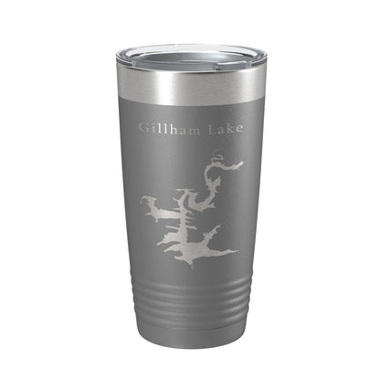 Gillham Lake Map Tumbler Travel Mug Insulated Laser Engraved Coffee Cup Arkansas 20 oz-16