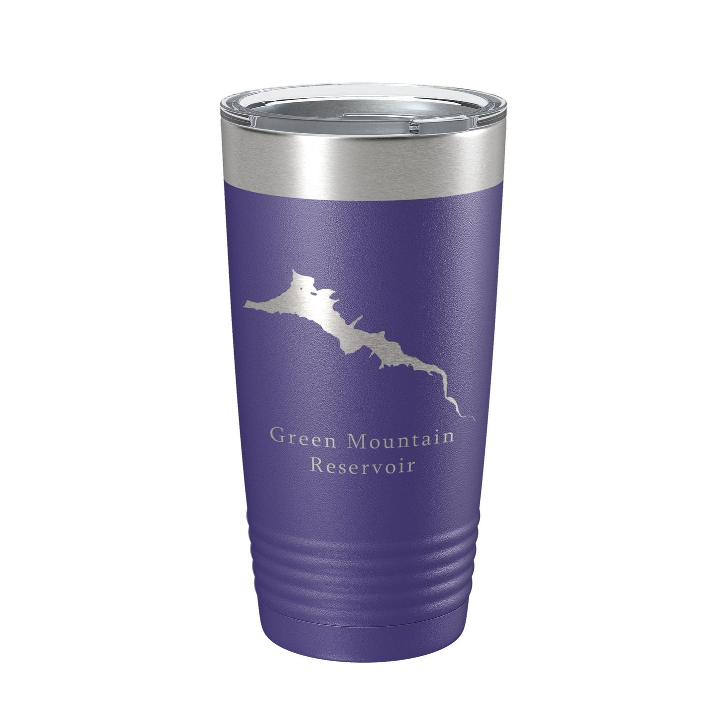 Green Mountain Reservoir Tumbler Lake Map Travel Mug Insulated Laser Engraved Coffee Cup Colorado 20 oz-15