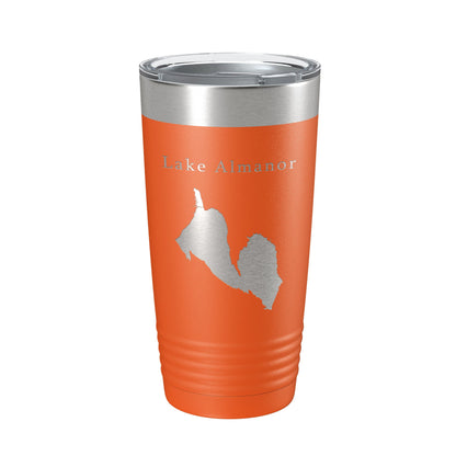 Lake Almanor Map Tumbler Travel Mug Insulated Laser Engraved Coffee Cup California 20 oz-17