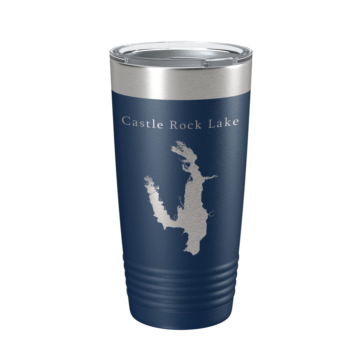 Castle Rock Lake Map Tumbler Travel Mug Insulated Laser Engraved Coffee Cup Wisconsin 20 oz-2