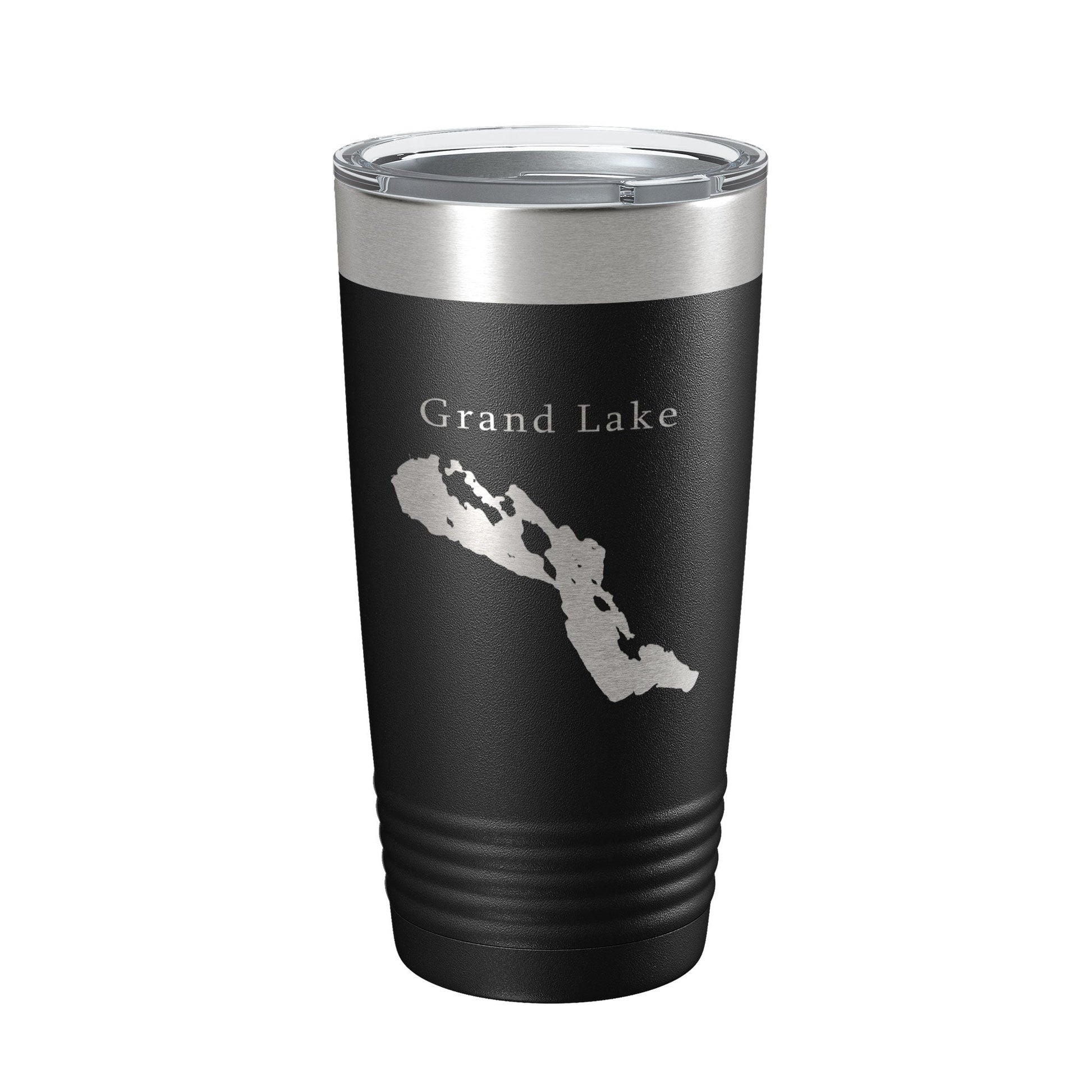 Grand Lake Map Tumbler Travel Mug Insulated Laser Engraved Coffee Cup Michigan 20 oz-5