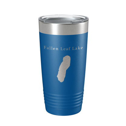 Fallen Leaf Lake Map Tumbler Travel Mug Insulated Laser Engraved Coffee Cup California 20 oz-6