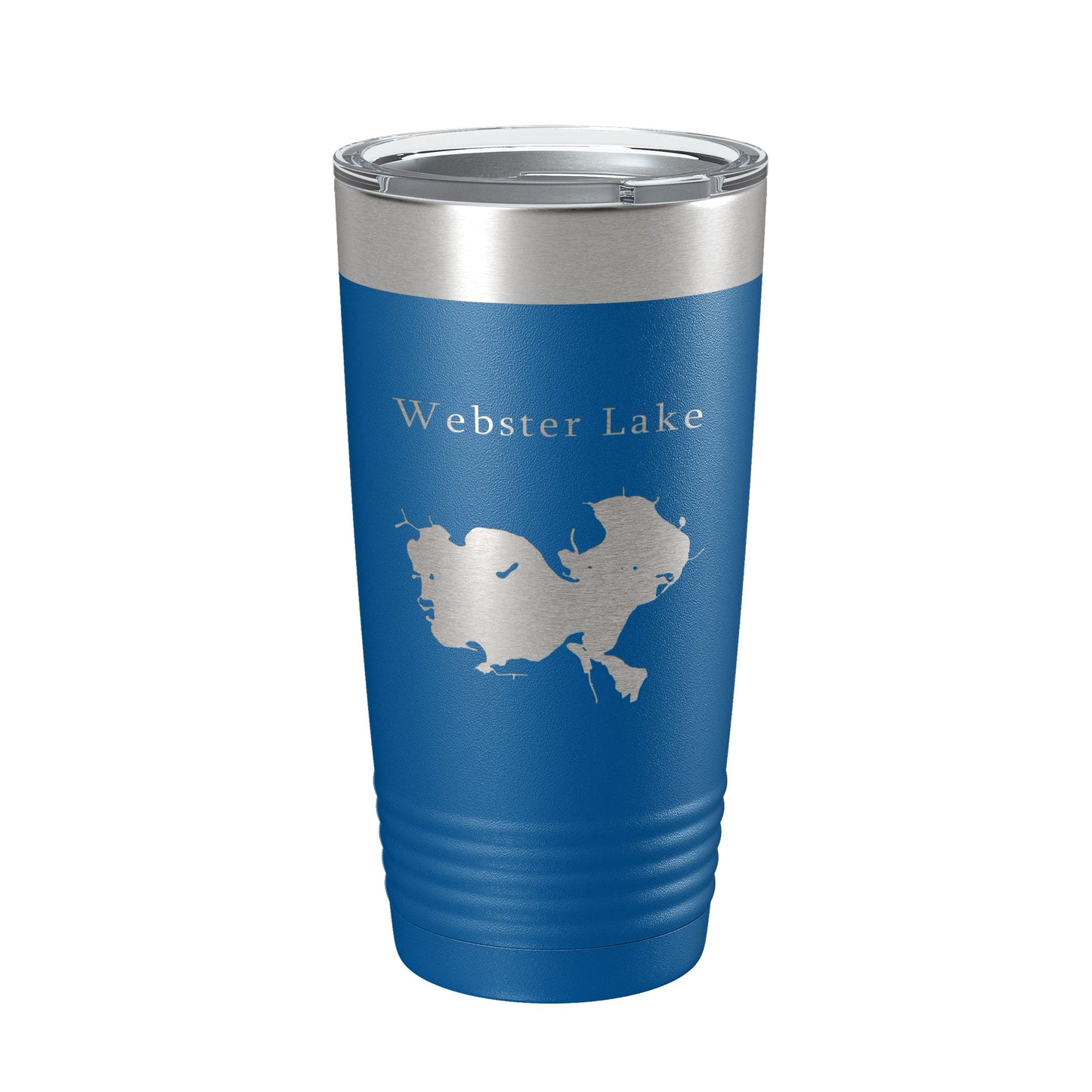 Webster Lake Map Tumbler Travel Mug Insulated Laser Engraved Coffee Cup Indiana 20 oz-6