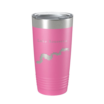 Lake Rousseau Map Tumbler Travel Mug Insulated Laser Engraved Coffee Cup Florida 20 oz-11