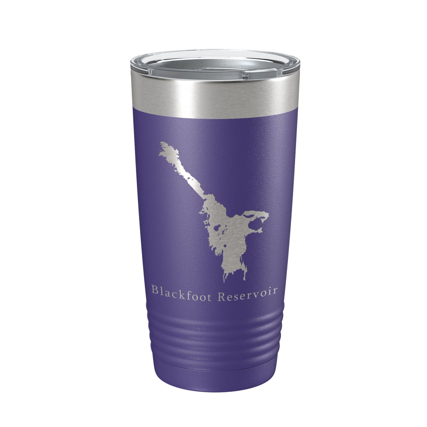 Blackfoot Reservoir Tumbler Lake Map Travel Mug Insulated Laser Engraved Coffee Cup Idaho 20 oz-15