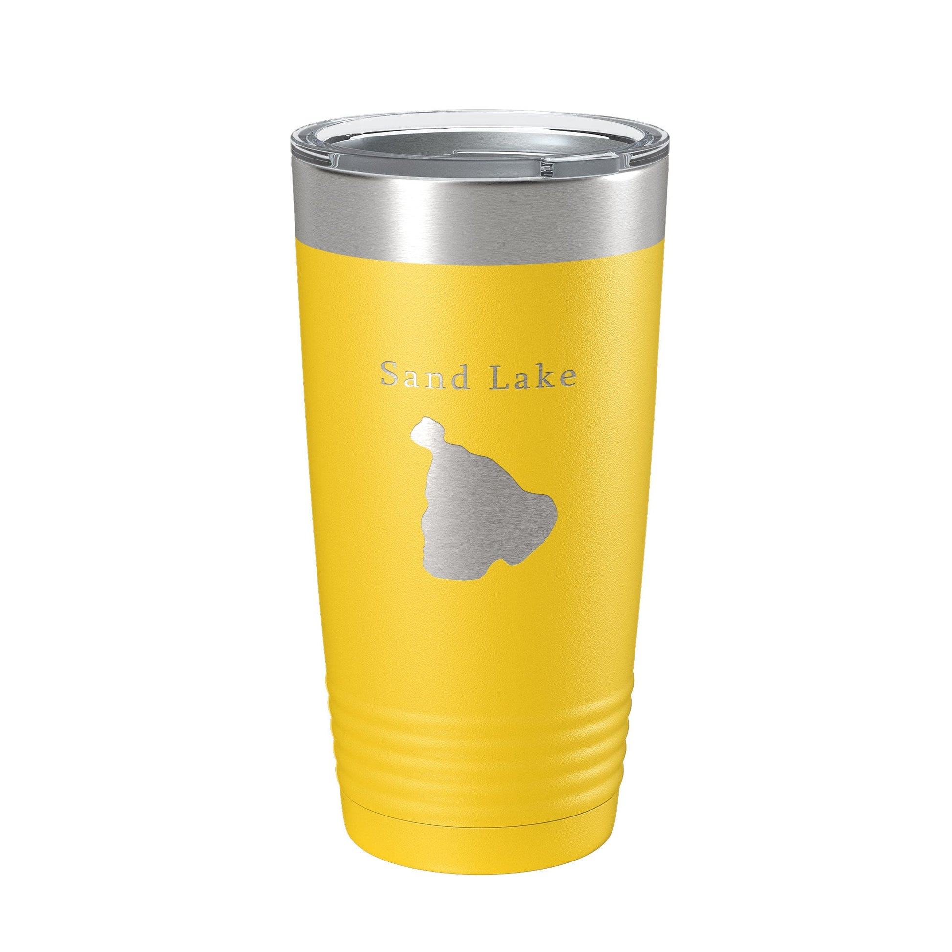 Sand Lake Map Tumbler Travel Mug Insulated Laser Engraved Coffee Cup Michigan 20 oz-4