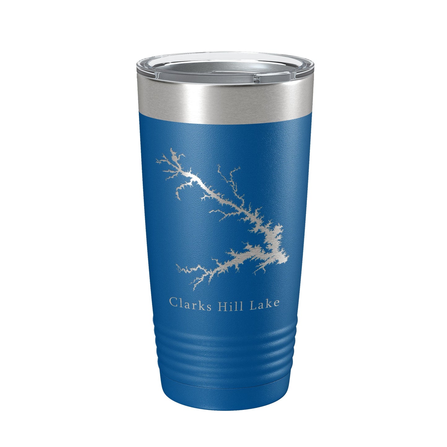 Clarks Hill Lake Map Tumbler Travel Mug Insulated Laser Engraved Coffee Cup J. Strom Thurmond Reservoir GA SC 20 oz-6