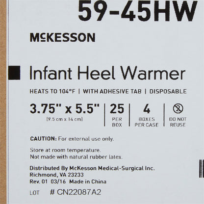 Instant Infant Heel Warmer McKesson Heel One Size Fits Most Nylon Cover / Polyethylene Disposable