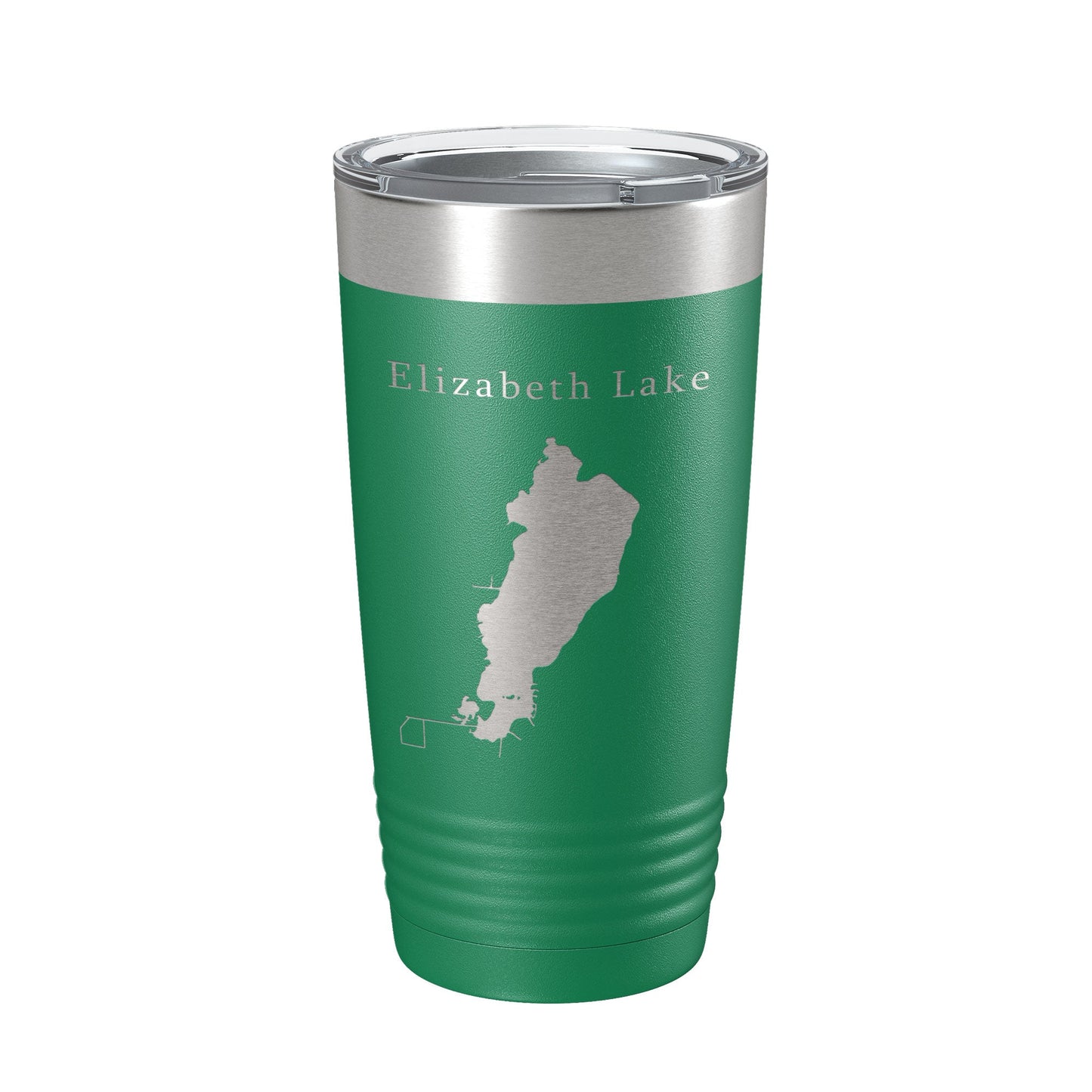 Elizabeth Lake Map Tumbler Travel Mug Insulated Laser Engraved Coffee Cup Illinois Wisconsin 20 oz-9