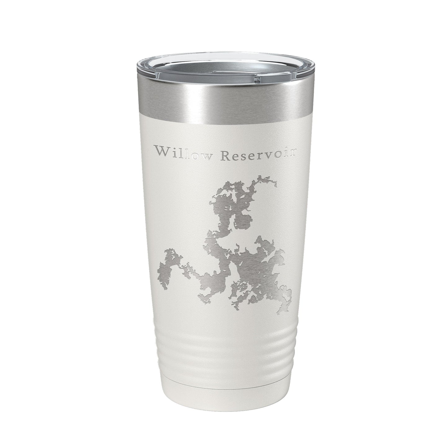 Willow Reservoir Tumbler Lake Map Travel Mug Insulated Laser Engraved Coffee Cup Wisconsin 20 oz-7