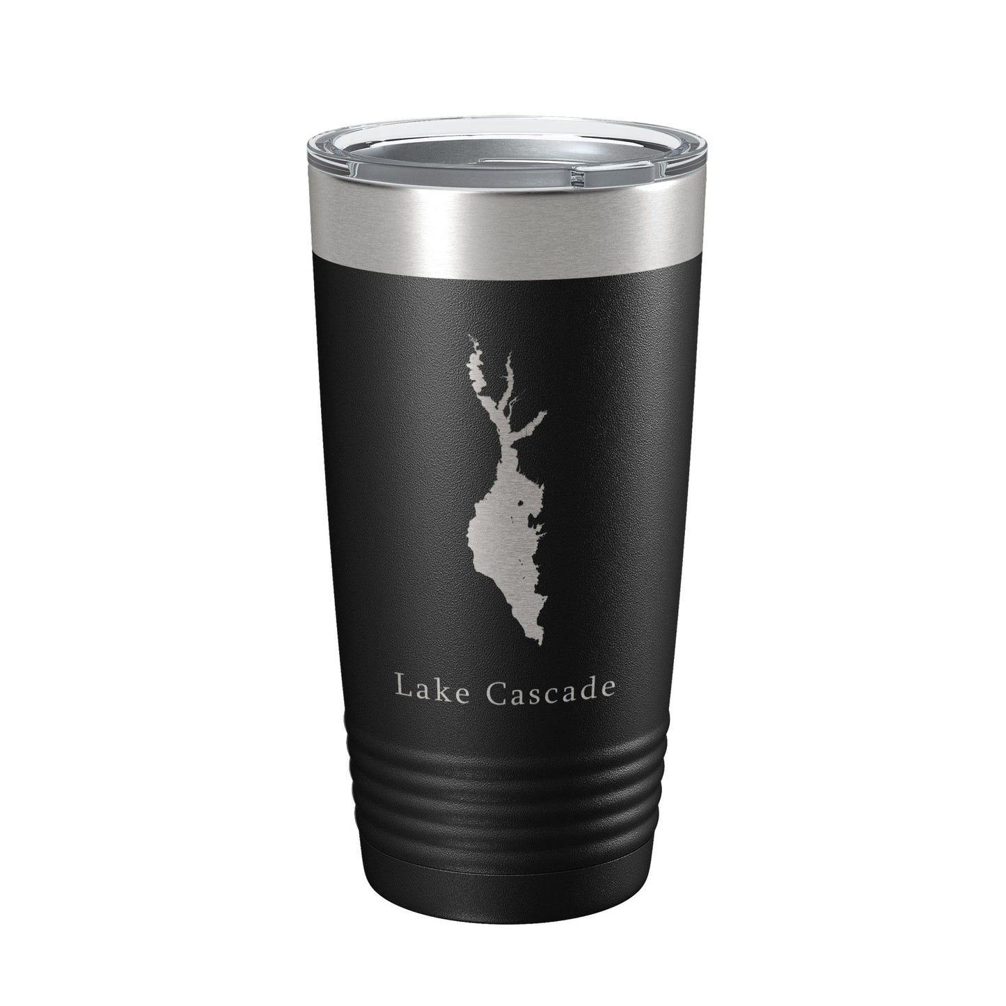 Lake Cascade Map Tumbler Travel Mug Insulated Laser Engraved Coffee Cup Idaho 20 oz-5