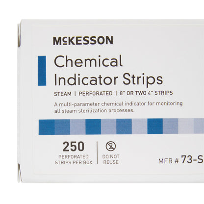 McKesson Sterilization Chemical Indicator Strip Steam 8 Inch Length