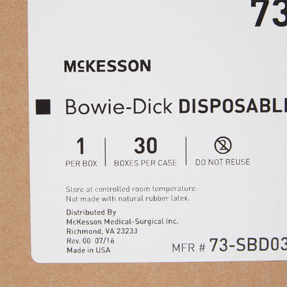 McKesson Sterilization Bowie-Dick Test Pack Steam