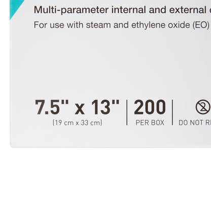 Sterilization Pouch McKesson Argent™ Sure-Check® Ethylene Oxide (EO) Gas / Steam 7-1/2 X 13 Inch Transparent / Blue Self Seal Paper / Film
