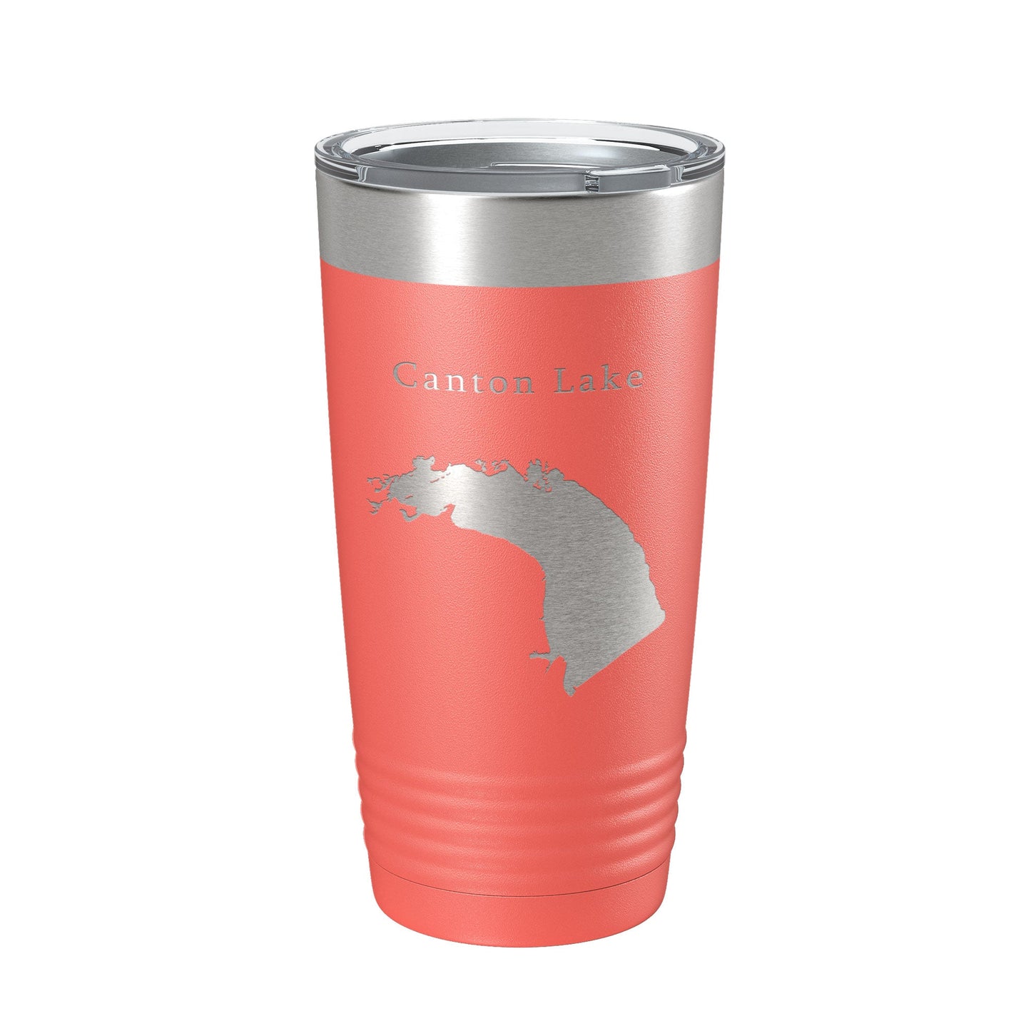 Canton Lake Map Tumbler Travel Mug Insulated Laser Engraved Coffee Cup Oklahoma 20 oz-20