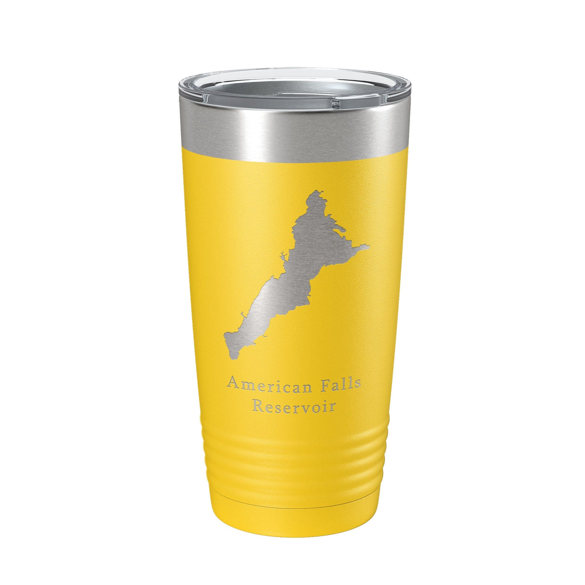 American Falls Reservoir Tumbler Lake Map Travel Mug Insulated Laser Engraved Coffee Cup Snake River Idaho 20 oz-4