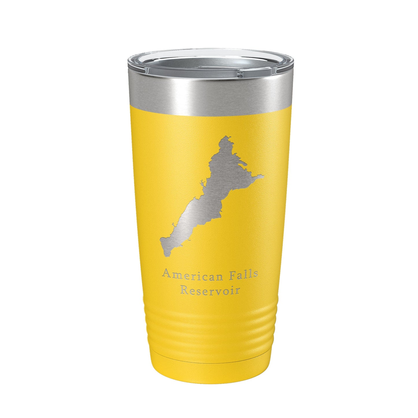 American Falls Reservoir Tumbler Lake Map Travel Mug Insulated Laser Engraved Coffee Cup Snake River Idaho 20 oz-19