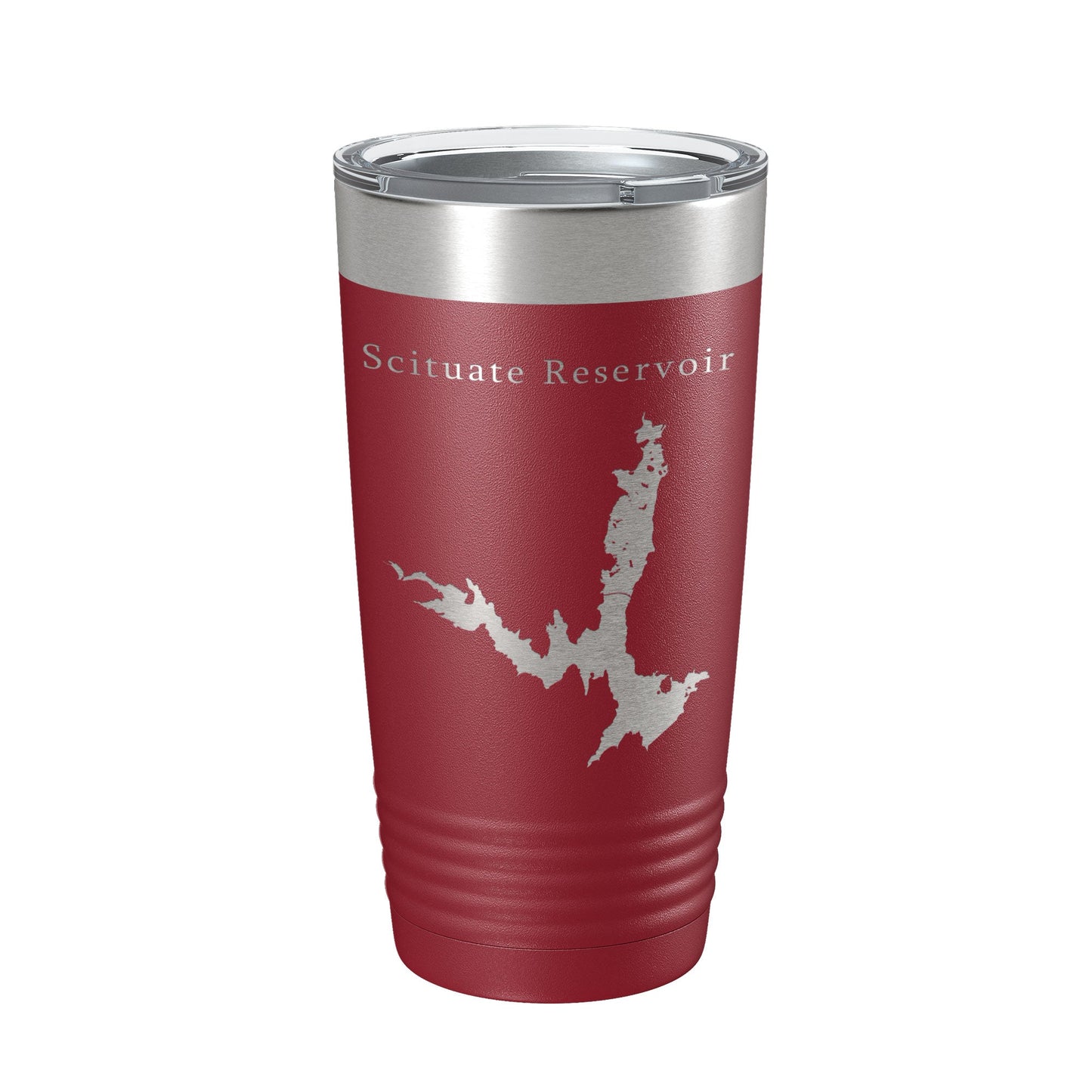 Scituate Reservoir Tumbler Lake Map Travel Mug Insulated Laser Engraved Coffee Cup Providence Rhode Island 20 oz-18