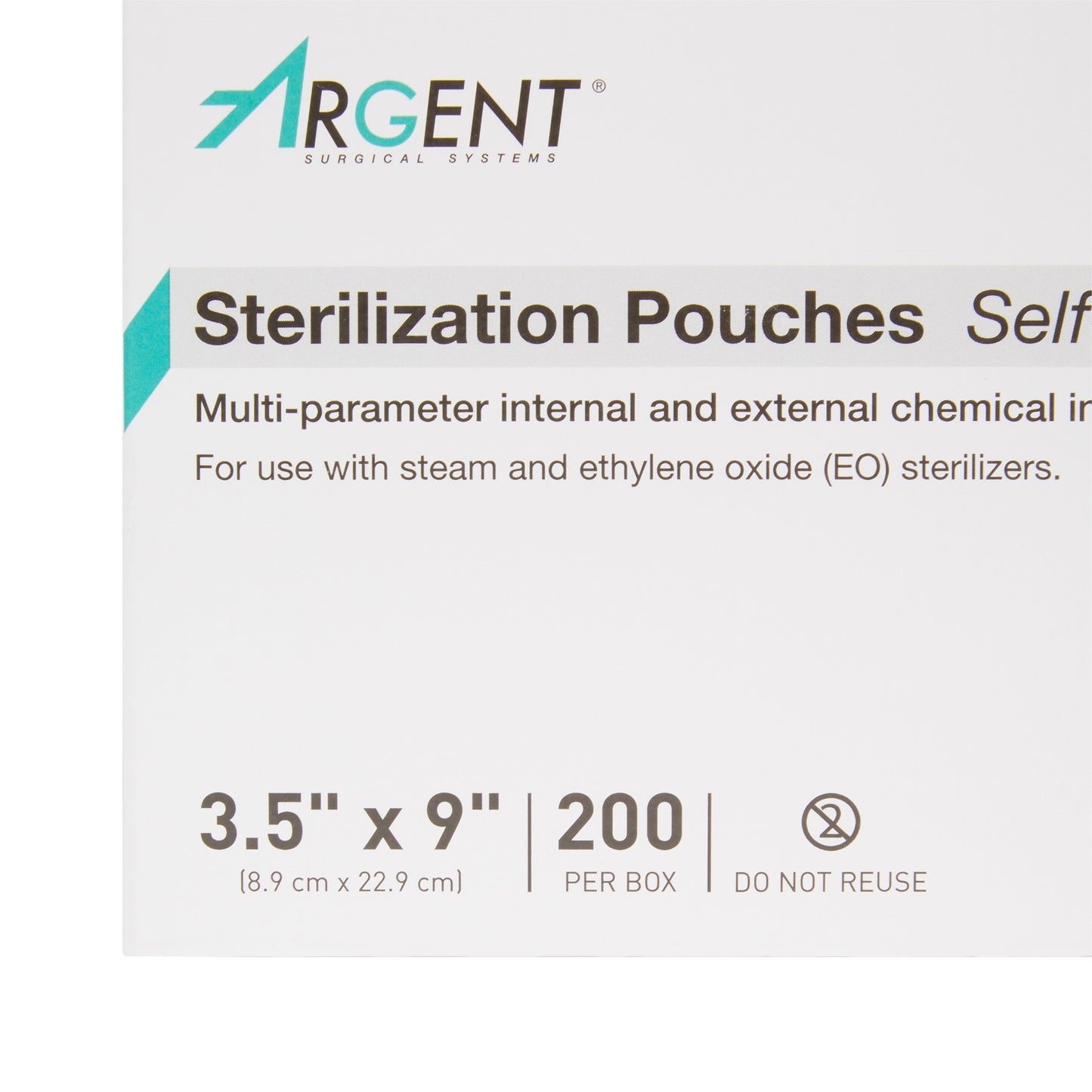 Sterilization Pouch McKesson Argent™ Sure-Check® Ethylene Oxide (EO) Gas / Steam 3-1/2 X 9 Inch Transparent / Blue Self Seal Paper / Film