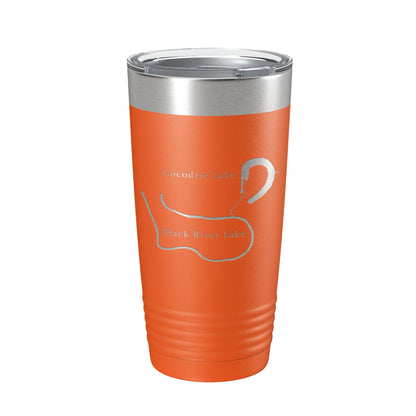 Black River Lake and Cocodrie Lake Map Tumbler Travel Mug Insulated Laser Engraved Coffee Cup Louisiana 20 oz-17