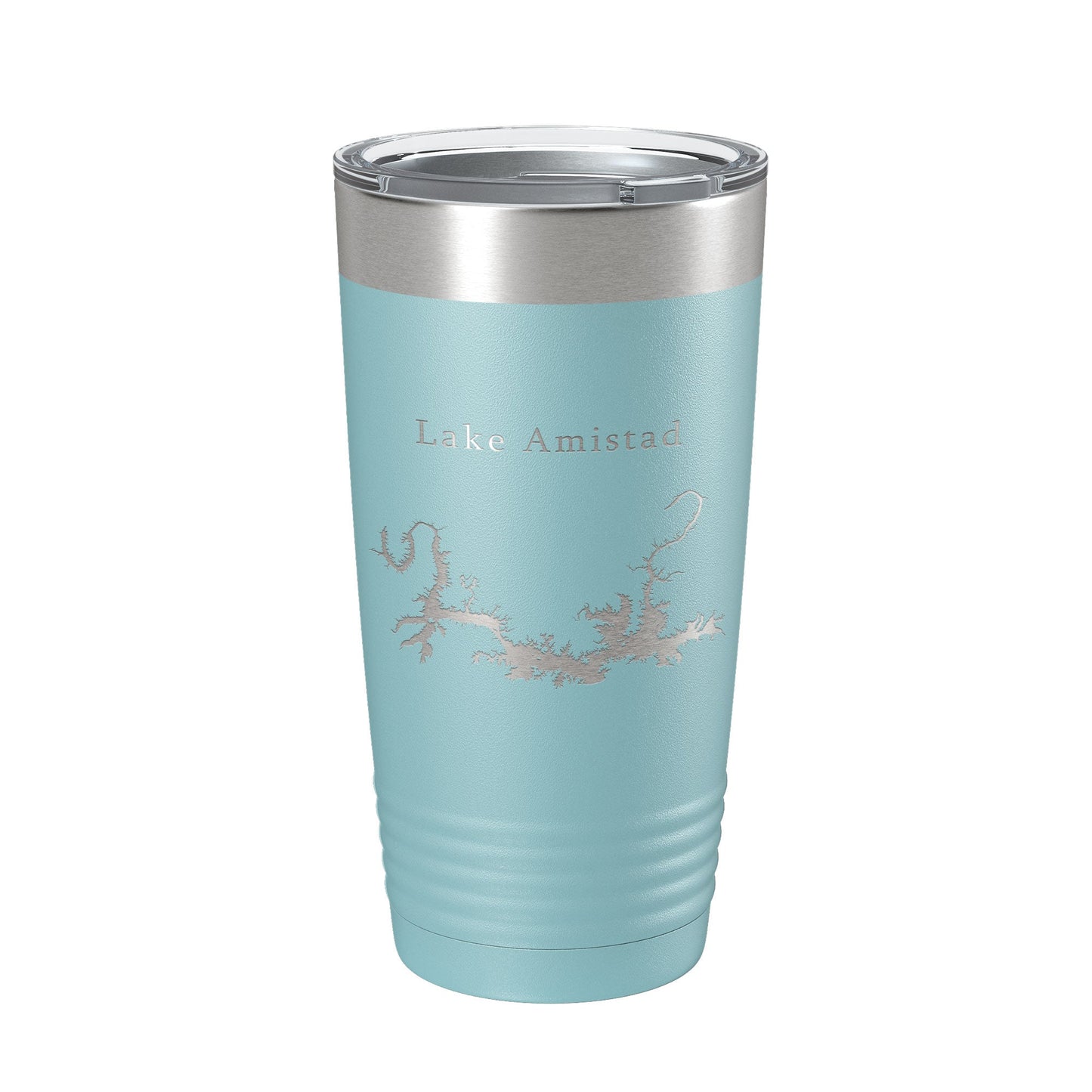 Lake Amistad Reservoir Map Tumbler Travel Mug Insulated Laser Engraved Coffee Cup Texas 20 oz-13