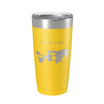 Johns Lake Map Tumbler Travel Mug Insulated Laser Engraved Coffee Cup Florida 20 oz-4