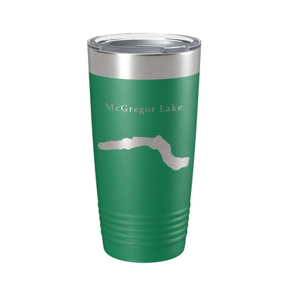 McGregor Lake Map Tumbler Travel Mug Insulated Laser Engraved Coffee Cup Montana 20 oz-9