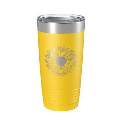 Sunflower Tumbler Sun Flower Gift For Women Travel Mug Insulated Laser Engraved Coffee Cup 20 oz-19