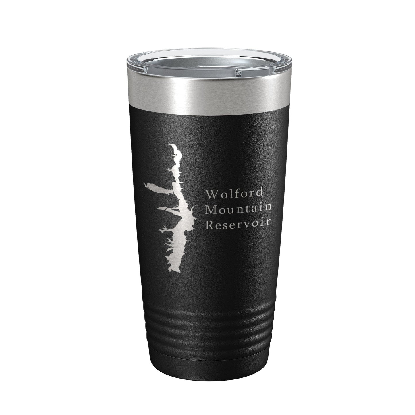 Wolford Mountain Reservoir Tumbler Lake Map Travel Mug Insulated Laser Engraved Coffee Cup Colorado 20 oz-0