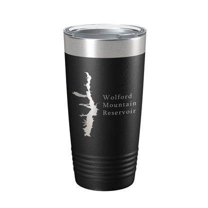 Wolford Mountain Reservoir Tumbler Lake Map Travel Mug Insulated Laser Engraved Coffee Cup Colorado 20 oz-5