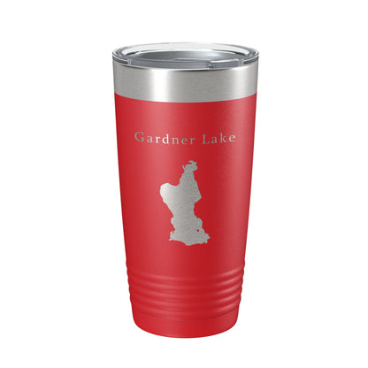 Gardner Lake Map Tumbler Travel Mug Insulated Laser Engraved Coffee Cup Connecticut 20 oz-10