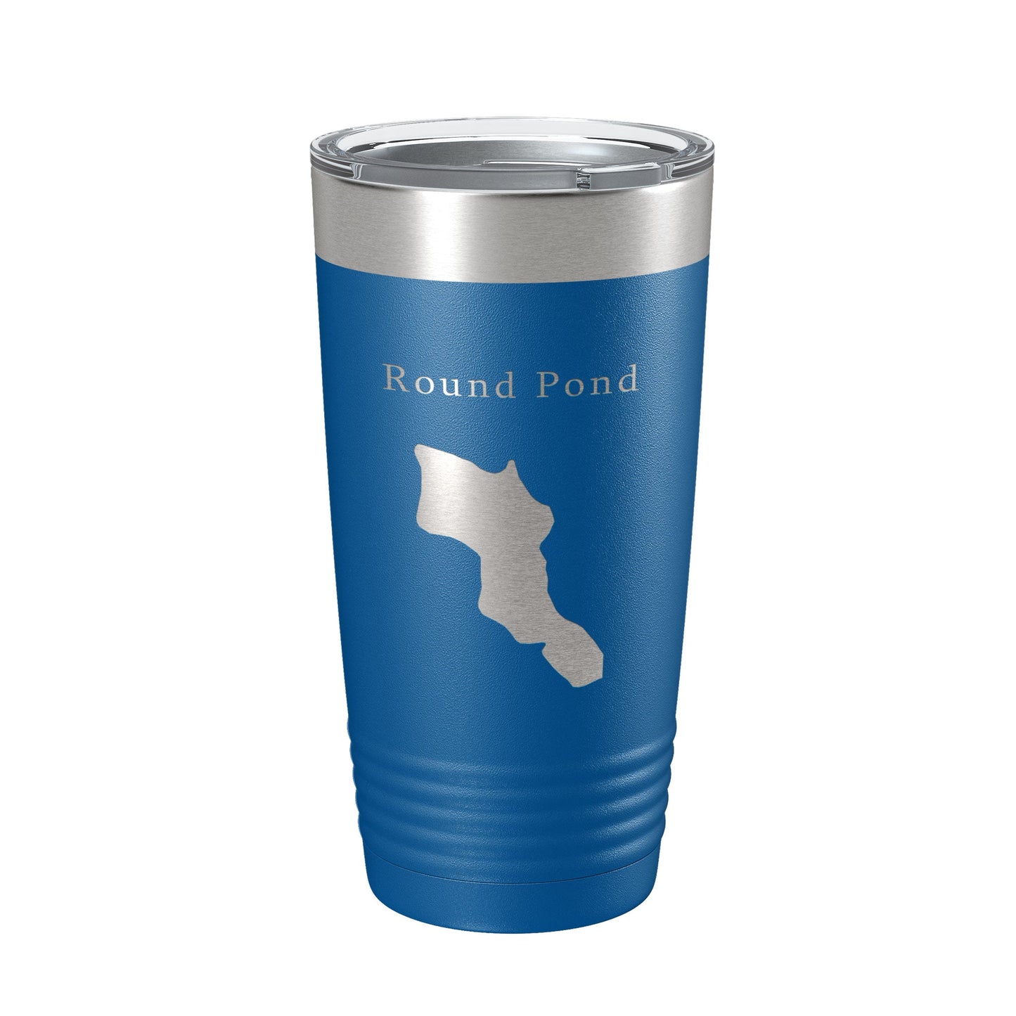 Round Pond Tumbler Lake Map Travel Mug Insulated Laser Engraved Coffee Cup Acadia Maine 20 oz-6
