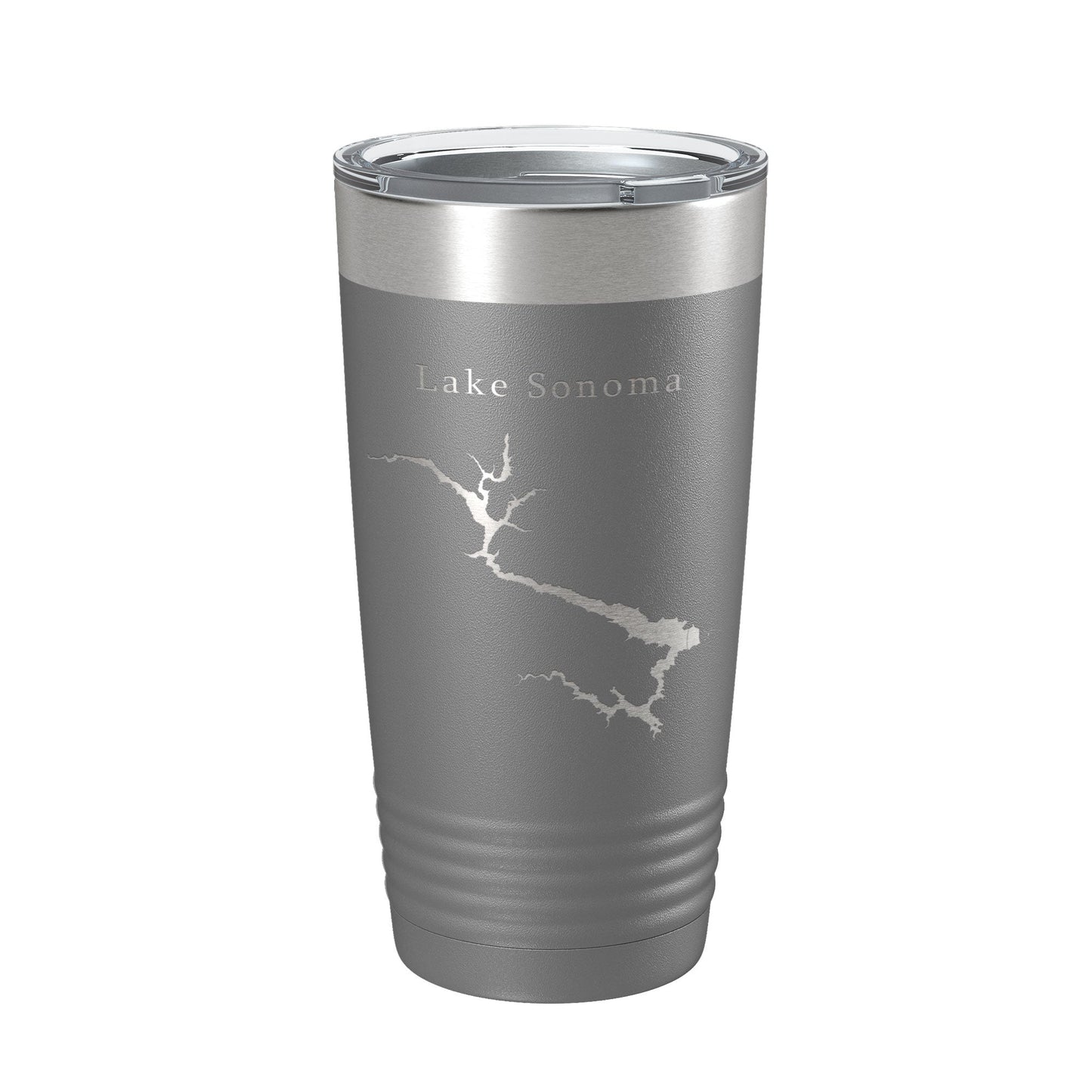 Lake Sonoma Map Tumbler Travel Mug Insulated Laser Engraved Coffee Cup California 20 oz-16