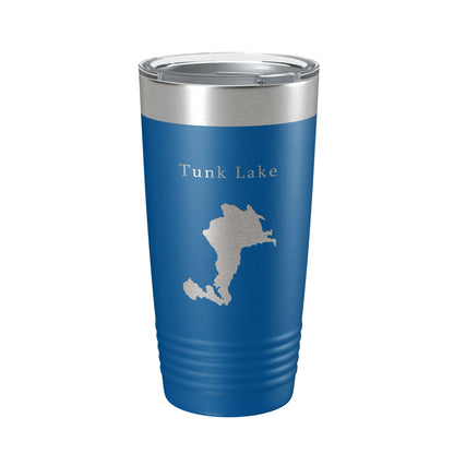 Tunk Lake Map Tumbler Travel Mug Insulated Laser Engraved Coffee Cup Maine 20 oz-6