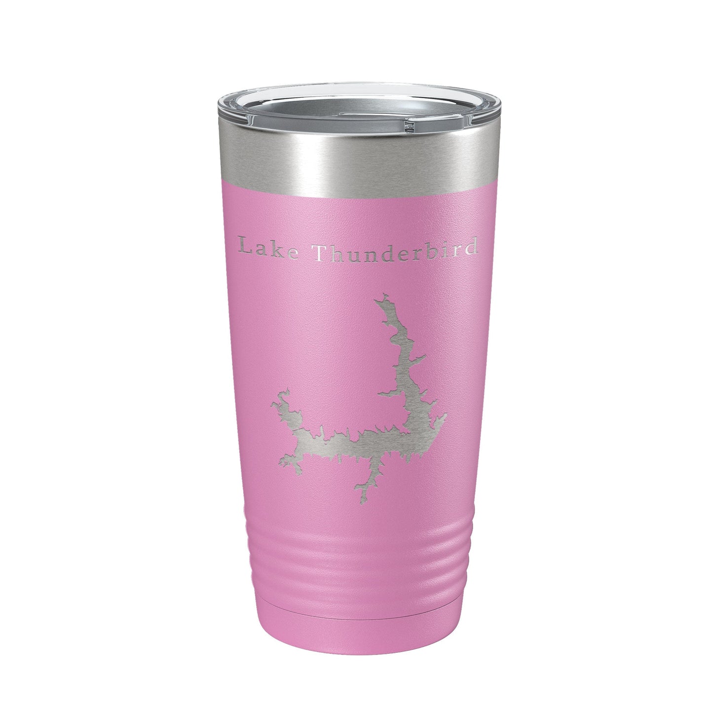 Lake Thunderbird Map Tumbler Travel Mug Insulated Laser Engraved Coffee Cup Oklahoma 20 oz-14