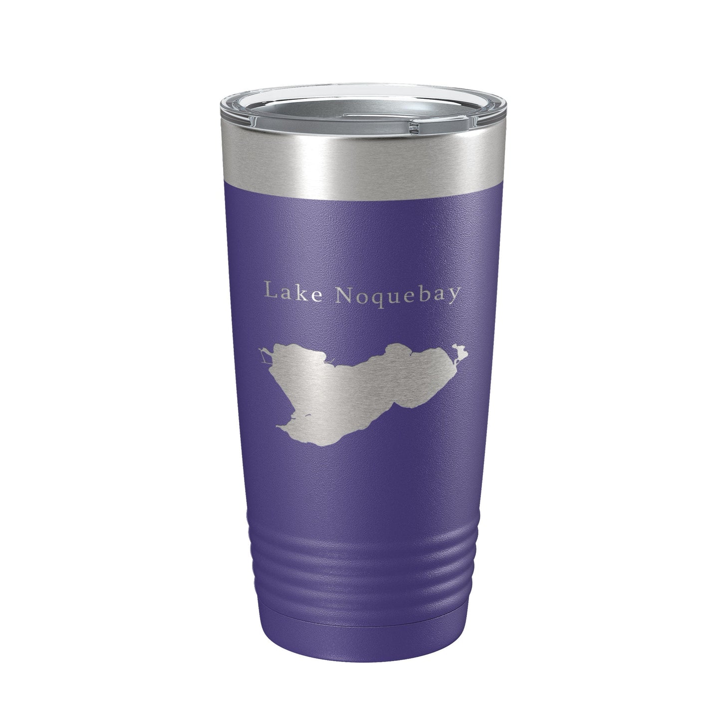 Lake Noquebay Map Tumbler Travel Mug Insulated Laser Engraved Coffee Cup Wisconsin 20 oz-15