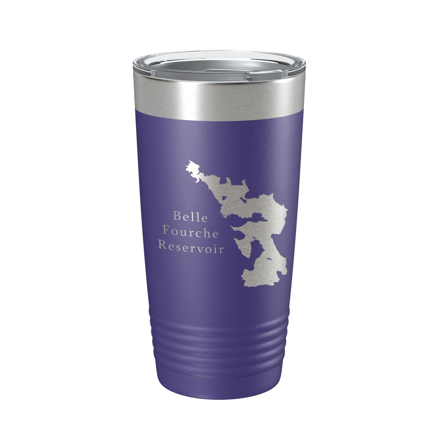 Belle Fourche Reservoir Tumbler Lake Map Travel Mug Insulated Laser Engraved Coffee Cup South Dakota 20 oz-15
