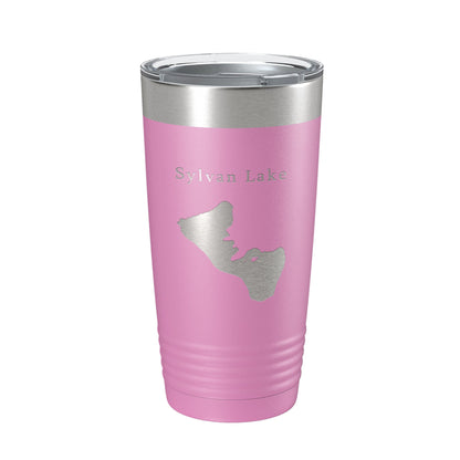 Sylvan Lake Map Tumbler Travel Mug Insulated Laser Engraved Coffee Cup Custer State Park South Dakota 20 oz-14