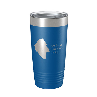Oxford Furnace Lake Map Tumbler Travel Mug Insulated Laser Engraved Coffee Cup New Jersey 20 oz-6