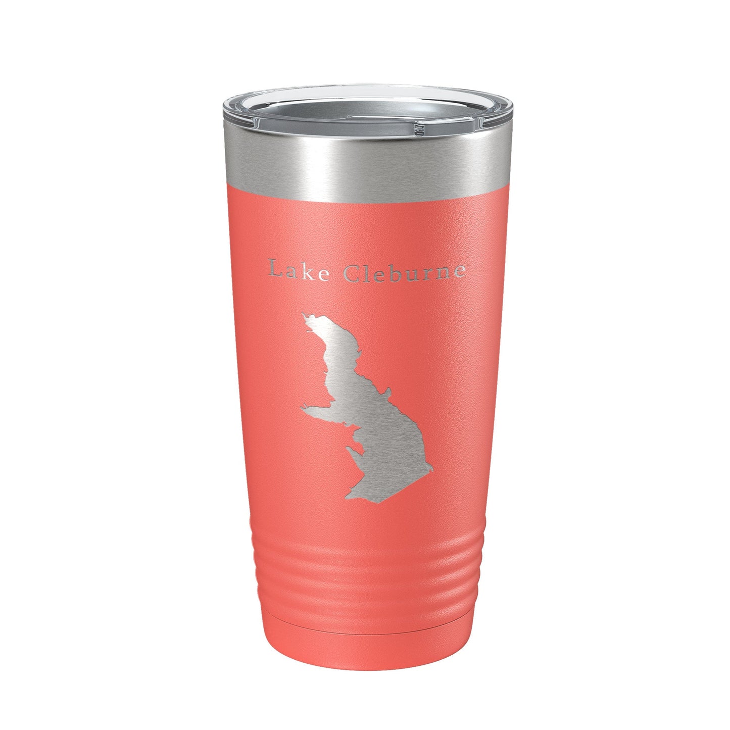 Lake Pat Cleburne Map Tumbler Travel Mug Insulated Laser Engraved Coffee Cup Texas 20 oz-20