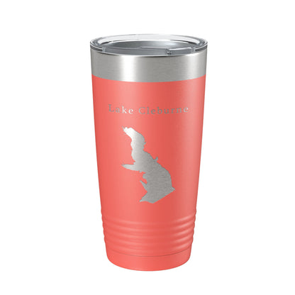 Lake Pat Cleburne Map Tumbler Travel Mug Insulated Laser Engraved Coffee Cup Texas 20 oz-20