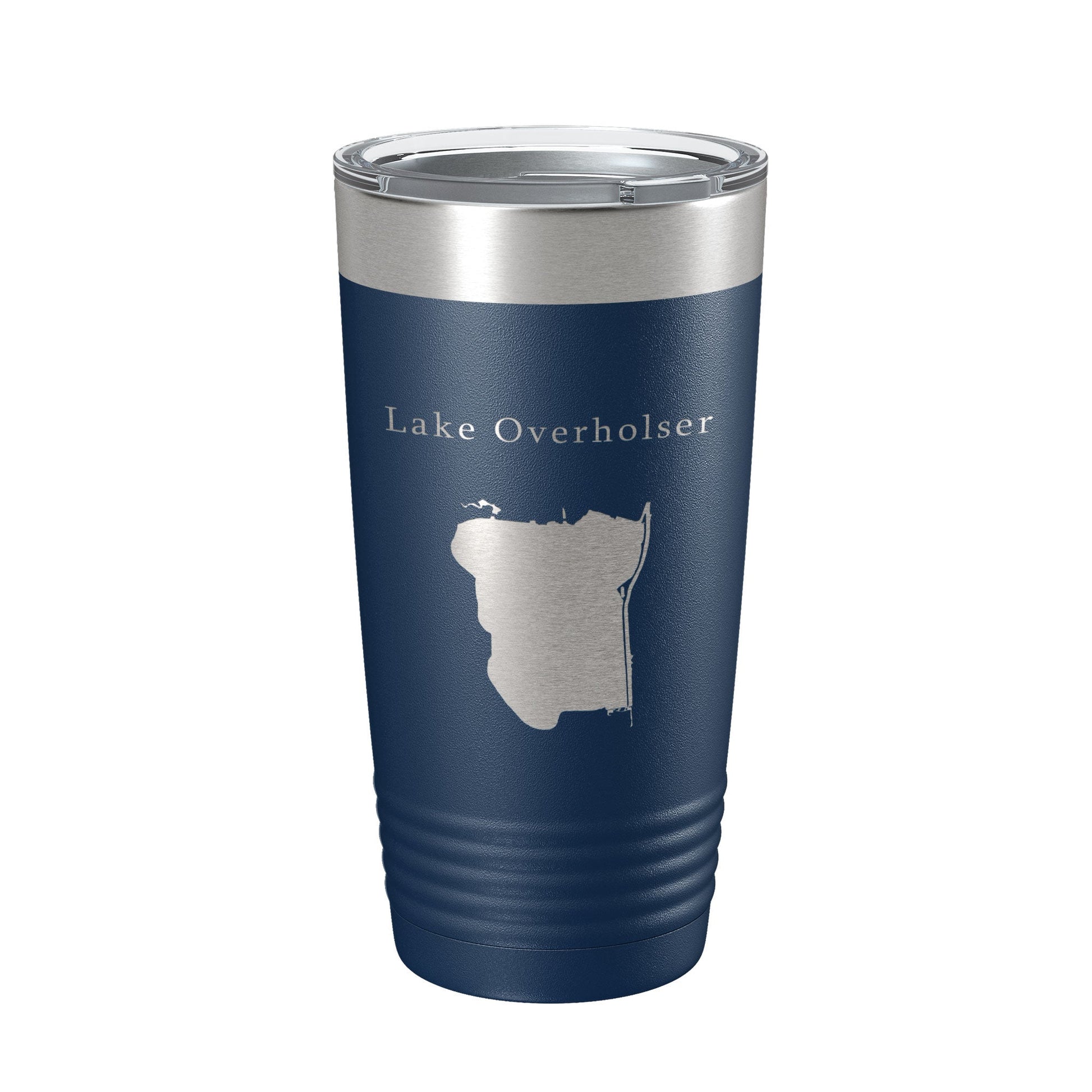 Lake Overholser Map Tumbler Travel Mug Insulated Laser Engraved Coffee Cup Oklahoma 20 oz-2