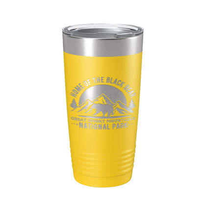Black Bear Tumbler Great Smoky Mountains National Park Travel Mug Insulated Laser Engraved Coffee Cup GSMNP Gift 20 oz-19