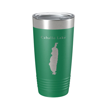 Caballo Lake Reservoir Map Tumbler Travel Mug Insulated Laser Engraved Coffee Cup New Mexico 20 oz-9